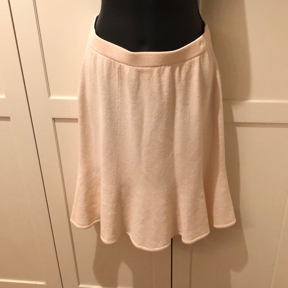 St. John Cream Midi Skirt